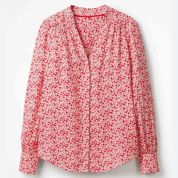 BODEN Annora button up floral top blouse size US 8 - Picture 5 of 5